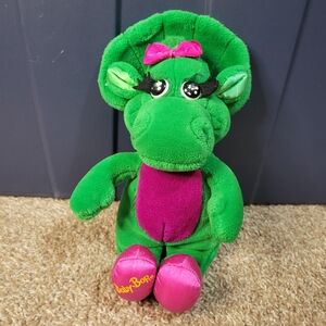 Vintage Baby Bop Plush 1992 Green Dinosaur Barney